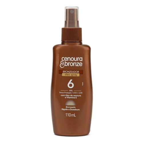 OLEO BRONZEADOR SPRAY CENOURA E BRONZE FPS6 110ML