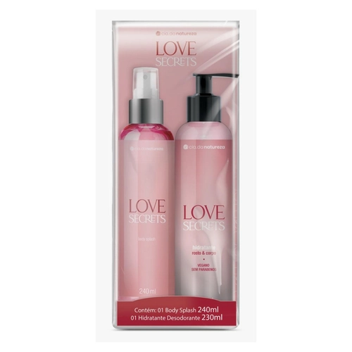 KIT CIA DA NATUREZA BODY SPLASH+HIDRATANTE LOVE SECRETS