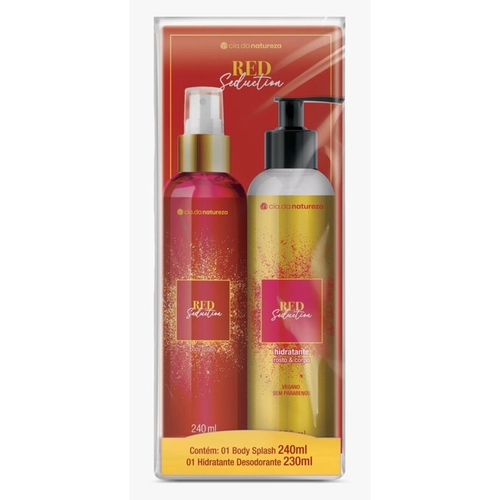 KIT CIA DA NATUREZA BODY SPLASH+HIDRATANTE RED SEDUCTION
