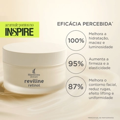 CREME FACIAL REVILINE RETINOL REJUVENESCEDOR 40G