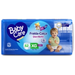 FRALDA BABY CARE PANTS HIPER XG COM 52 UNIDADES