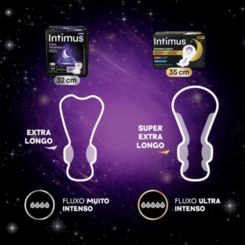 ABSORVENTE INTIMUS TODA TRANQUILA NOTURNO EXTRA LONGO COM ABAS 24 UNIDADES