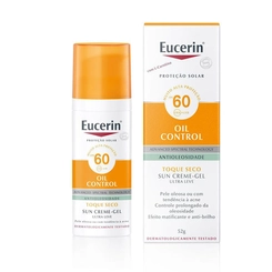 PROTETOR SOLAR FACIAL GEL CREME EUCERIN TOQUE SECO ANTIOLEOSIDADE FPS60 52G
