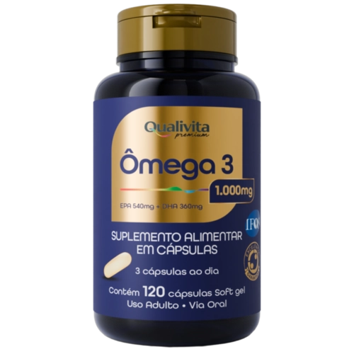 OMEGA 3 QUALIVITA EPA DHA 120 CAPSULAS