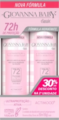 KIT DESODORANTE GIOVANNA BABY AEROSOL 72H CLASSIC 150ML