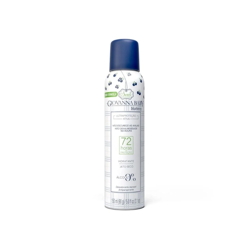 DESODORANTE GIOVANNA BABY AEROSSOL 72H BLUEBERRY 150ML