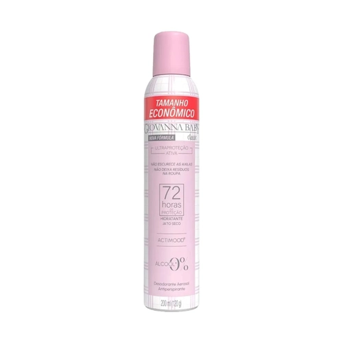 DESODORANTE GIOVANNA BABY AEROSSOL 72H CLASSIC 200ML