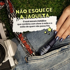 ESMALTE RISQUE LOLLAPALOOZA BRASIL NÃO ESQUECE A JAQUETA 8ML