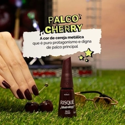 ESMALTE RISQUE LOLLAPALOOZA BRASIL PALCO CHERRY 8ML