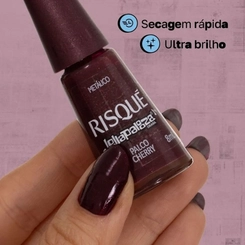 ESMALTE RISQUE LOLLAPALOOZA BRASIL PALCO CHERRY 8ML
