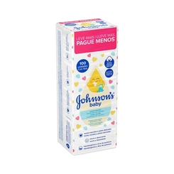 ALGODÃO QUADRADO JOHNSONS BABY RECÉM NASCIDO COM 100 UNIDADES