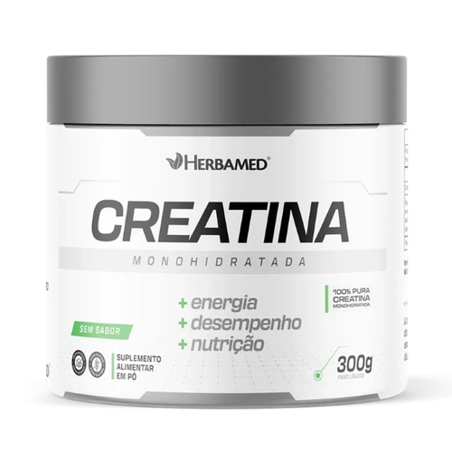 CREATINA MOIDRATADA HERBAMED SEM SABOR 300G