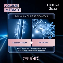 SHAMPOO EUDORA SIAGE VOLUME IMEDIATO AÇÃO ANTI-AFINAMENTO 250ML