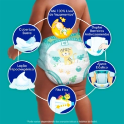 FRALDA PAMPERS CONFORTSEC SUPER TAMANHO M COM 70 UNIDADES