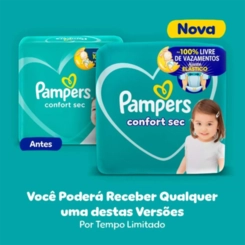 FRALDA PAMPERS CONFORTSEC SUPER TAMANHO M COM 70 UNIDADES
