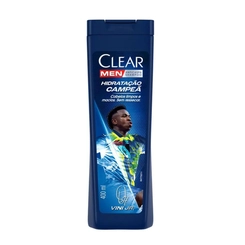 SHAMPOO CLEAR MEN ANTICASPA HIDRATAÇÃO CAMPEÃ VINI JR 400ML