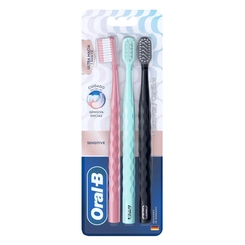 ESCOVA DENTAL ORAL B ICONIC ULTRA MACIA COM 3 UNIDADES