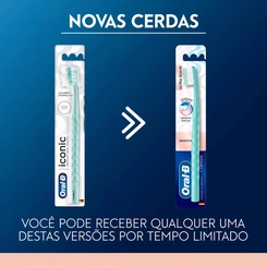 ESCOVA DENTAL ORAL B ICONIC ULTRA MACIA COM 1 UNIDADE