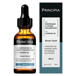 SÉRUM FACIAL PRINCIPIA 2% COMPOSIÇÃO ÁCIDO HIALURÔNICOS 1% VITAMINA B5 AH-2 60ML