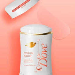 DESODORANTE DOVE STICK SÉRUM TROPICAL HIBISCUS 45G