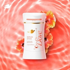 DESODORANTE DOVE STICK SÉRUM TROPICAL HIBISCUS 45G
