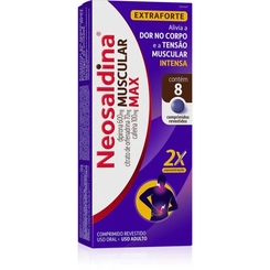 Neosaldina Muscular Max Dipirona 600mg + Cafeína 100mg + Citrato de Orfenadrina 70mg 8 comprimidos