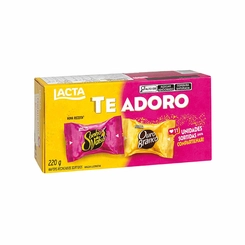 BOMBONS LACTA SONHO DE VALSA E OURO BRANCO 220G