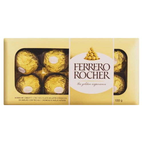 Chocolate ao Leite Ferrero Rocher 8 Unidades