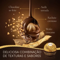Chocolate ao Leite Ferrero Rocher 8 Unidades