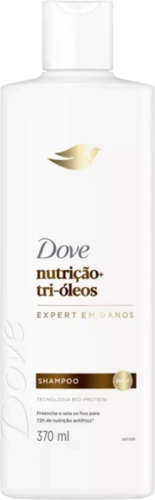 SHAMPOO DOVE NUTRIÇÃO + TRI ÓLEOS 370ML