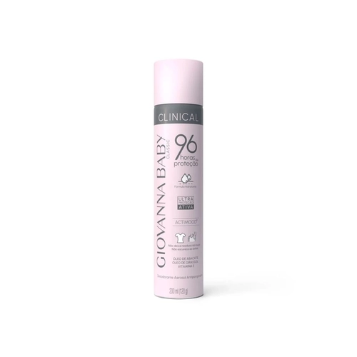 Desodorante Antiperspirante Aerosol Giovanna Baby Clinical Classic 96h Feminino 200ml