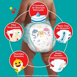 FRALDA PAMPERS SUPERSEQUINHA GIGA M C/90