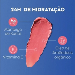 Hidratante Labial Nivea Hidra Color FPS 30 Rose 4,8g