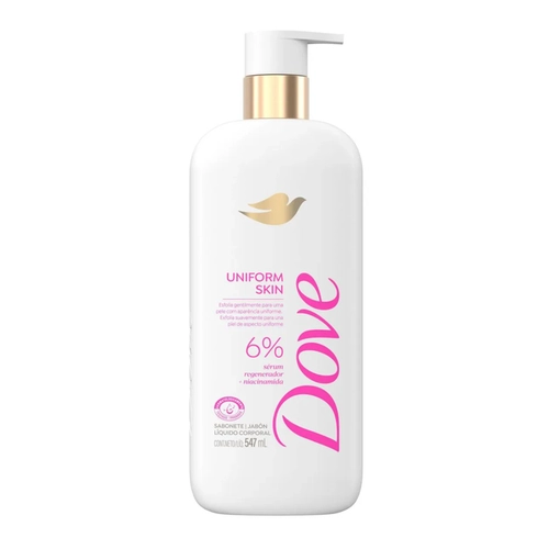 SABONETE DOVE LIQUIDO UNIFORM SKIN 547ML