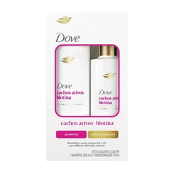 KIT DOVE SHAMPOO 350ML+ CONDICIONADOR 175ML CACHOS ATIVOS +  BITiONA