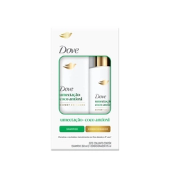 KIT DOVE SHAMPOO 350ML + CONDICIONADOR 175ML UMECTAÇÃO + COCO ANTIOXIDANTE