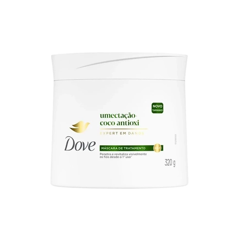 MASCARA DOVE TRATAMENTO UMECTACAO COCO ANTIOXIDANTE 320G