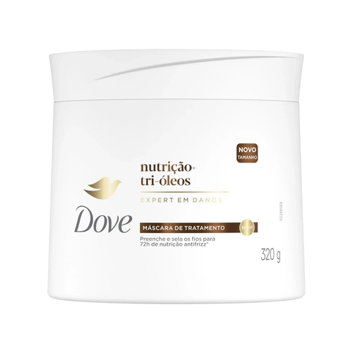 MASCARA DOVE TRATAMENTO CAPILAR NUTRICAO TRI OLEOS 320G