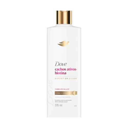 Condicionador Dove Cachos Ativos + Biotina 370Ml