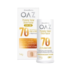 Protetor Solar Facial OAZ FPS70 Stick Cor 1 14G