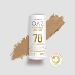 Protetor Solar Facial OAZ FPS70 Stick Cor 2 14G