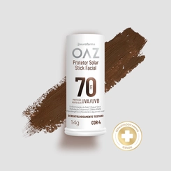 Protetor Solar Facial OAZ FPS70 Stick Cor 4 14G