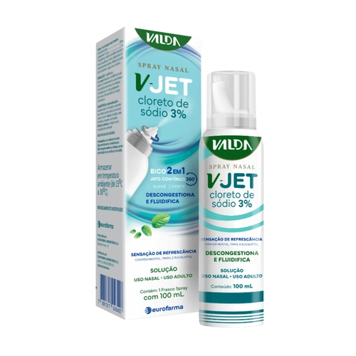 V Jet Valda  2 em 1 Spray Nasal 100ml