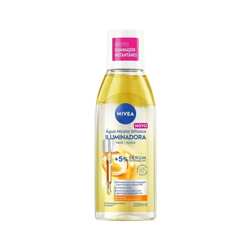 Água Micelar Bifásica Nivea Iluminadora 200ml