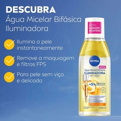 Água Micelar Bifásica Nivea Iluminadora 200ml