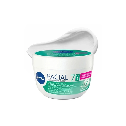 Creme Facial Nivea 7 Em 1 Controle da Oleosidade Ultra Leve 100g