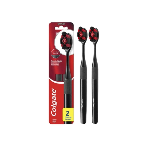 Escova de Dente Colgate Luminous White Macia 2 unidades