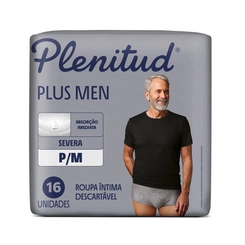 Roupa Íntima Descartável Masculina Plenitud Plus P/M 16 Unidades