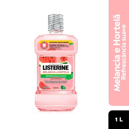 LISTERINE MELANCIA E HORTELÃ SEM ÁLCOOL 1 LITRO