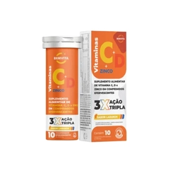 BEMVITA VITAMINA C + D + ZINCO TRIPLA AÇÃO 10 COMPRIMIDOS EFERVESCENTE